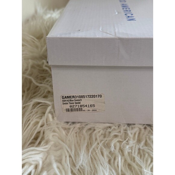 Good American Denim Thong Mule Sandal Size 9 - Picture 4 of 12